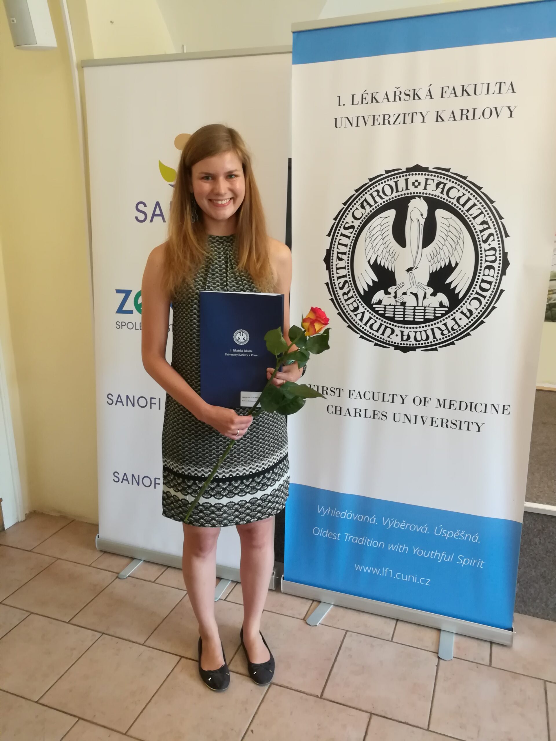 Barbora Hermanovská won at the Student Scientific Conference of 1st Faculty of Medicine - IMG 20180530 163538 scaled